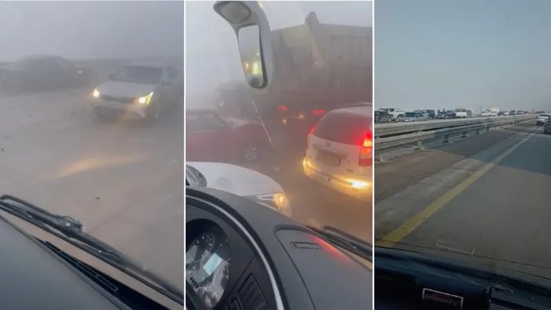 Массовая авария на капчагайской трассе под Алматы: столкнулись около 20 машин