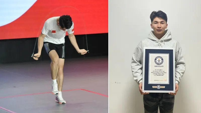 Китаец поставил новый рекорд по количеству прыжков через скакалку за минуту