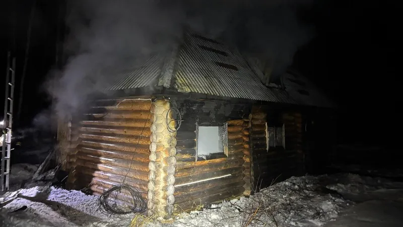 Пожар разгорелся в бане в Акмолинской области