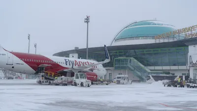 Аэропорт Астаны сделал новое заявление из-за непогоды, фото - Новости Zakon.kz от 21.01.2025 17:19