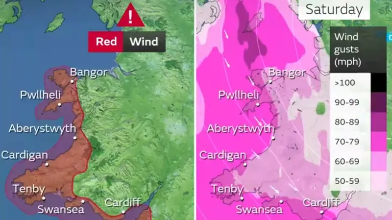 "Красный" уровень опасности: торнадо, снег и ливень ожидают в Великобритании