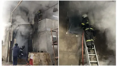 В Алматы пожар в цеху, на заводе, Турксибский район, фото - Новости Zakon.kz от 24.01.2025 11:12