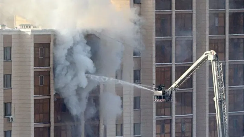 Хозяин квартиры в Астане пострадал из-за пожара