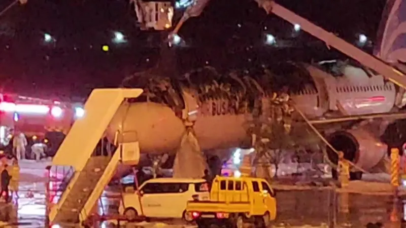 В Южной Корее появились подробности возгорания самолета Air Busan