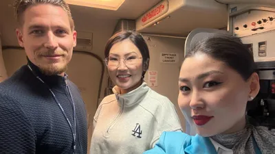 Самолет из Астаны в Москву сел в Уфе из-за экстренной ситуации, врач спасла мужчину, фото - Новости Zakon.kz от 29.01.2025 11:11