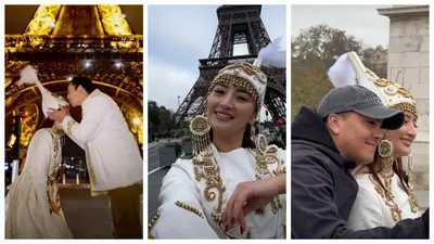 Блогер показала реакцию французов на казахский национальный костюм, фото - Новости Zakon.kz от 01.02.2025 16:06