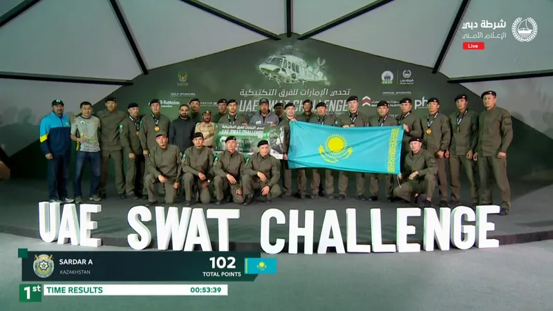 Золотую медаль завоевали казахстанские спецназовцы на SWAT Challenge в Дубае