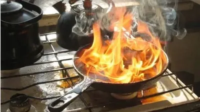 пожар, пожар на кухне,, фото - Новости Zakon.kz от 02.02.2025 13:39