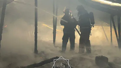 пожар в жилом доме, фото - Новости Zakon.kz от 08.02.2025 16:05