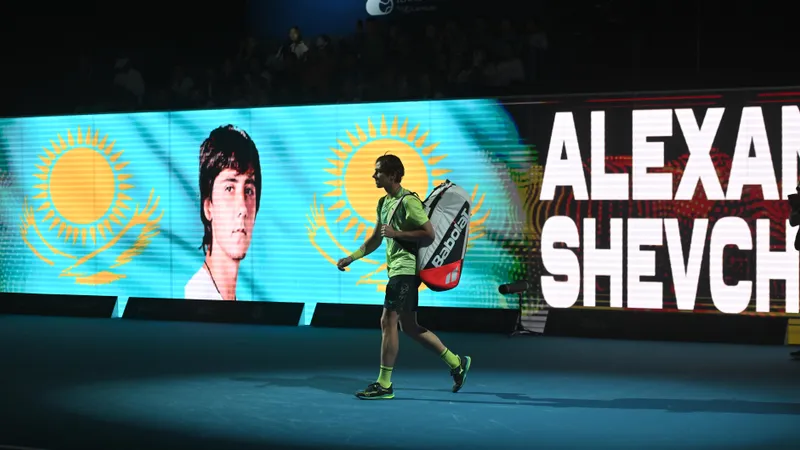 Курьезный инцидент произошел в матче казахстанского теннисиста на турнире в США