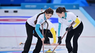 Женская команда Казахстана по керлингу одержала третью победу на Азиаде, фото - Новости Zakon.kz от 11.02.2025 19:01