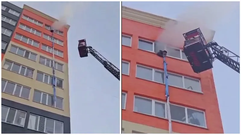 Астанчанин собирался спускаться с 9 этажа по простыням, спасаясь от пожара