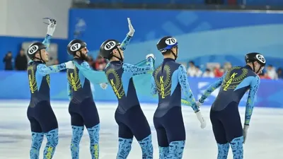Сборная Казахстана по шорт-треку сотворила сенсацию на этапе Кубка мира, фото - Новости Zakon.kz от 17.02.2025 07:17