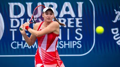 Елена Рыбакина вышла в третий круг "тысячника" в Дубае , фото - Новости Zakon.kz от 18.02.2025 14:21