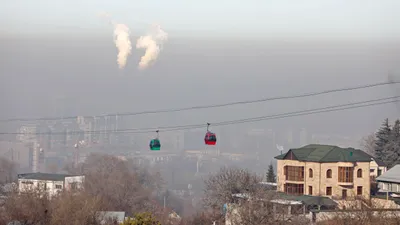 Смог, загрязнение воздуха, выхлопы, пелена, дымка, смог в Алматы, загрязнение воздуха в Алматы, грязный воздух в Алматы, фото - Новости Zakon.kz от 10.01.2026 09:01