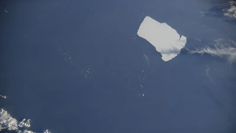 Российский космонавт запечатлел крупнейшего ледяного "монстра" в мире