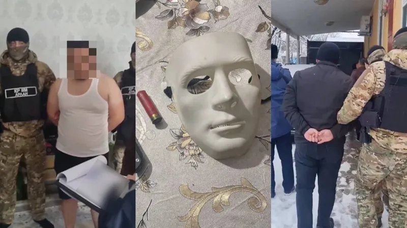 Винтовки, рации, религиозная литература: предполагаемых вымогателей задержали в Туркестане