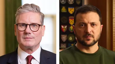 Стармер встретился с Зеленским, фото - Новости Zakon.kz от 01.03.2025 23:35