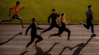 Быстрые старты на Центральном стадионе, фото - Новости Zakon.kz от 04.03.2025 14:03