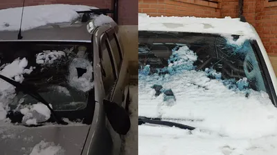 Сосульки с крыш упали и повредили несколько автомобилей в Актау, фото - Новости Zakon.kz от 05.03.2025 23:37