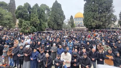 Первая пятничная молитва месяца Рамадан в мечети Аль-Акса, фото - Новости Zakon.kz от 08.03.2025 06:40