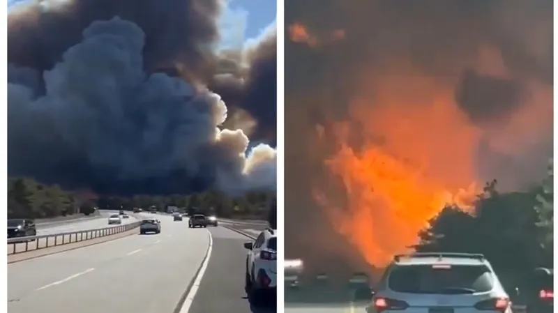 Режим ЧС из-за пожаров объявили на острове Лонг-Айленд в Нью-Йорке