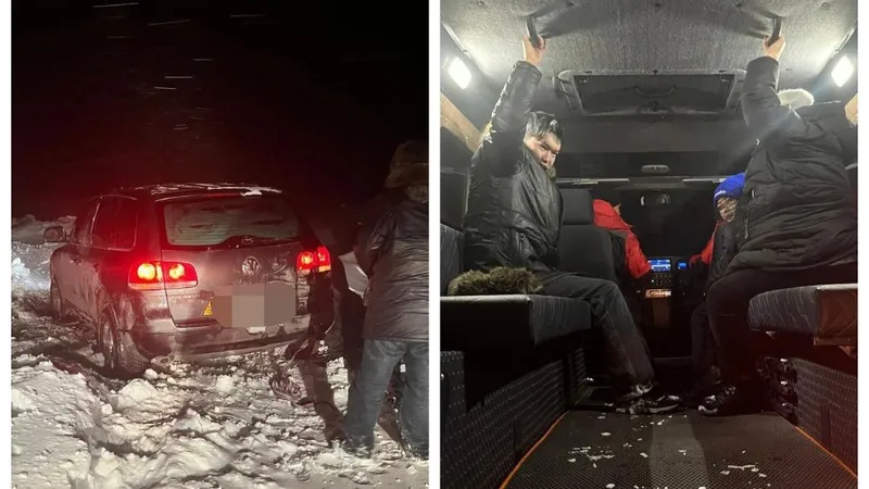 20 человек спасли из снежного плена минувшей ночью в Казахстане
