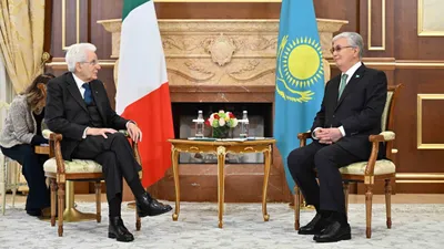 Касым-Жомарт Токаев, Серджо Маттарелла, переговоры, Астана , фото - Новости Zakon.kz от 09.03.2025 19:21