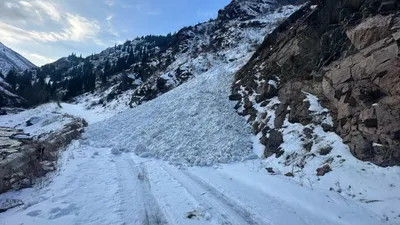 сход лавины в двух регионах РК, фото - Новости Zakon.kz от 12.03.2025 18:16