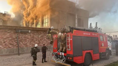 Крупный пожар, кафе, Шымкент, фото - Новости Zakon.kz от 16.03.2025 20:09