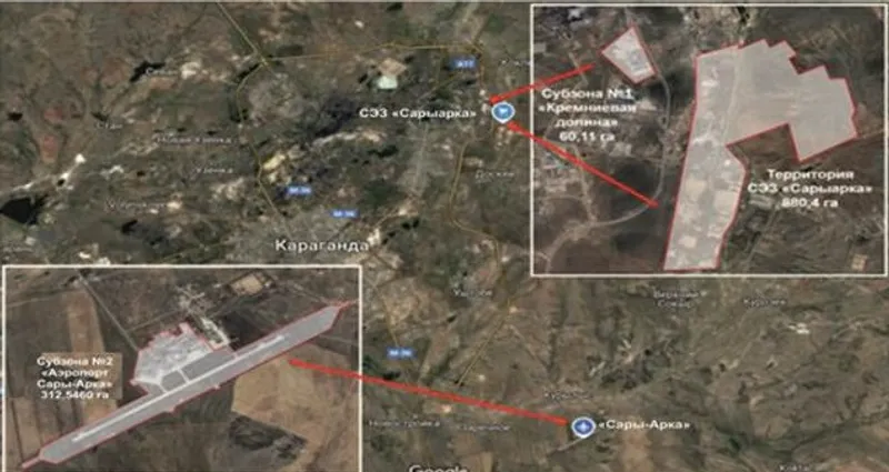 план СЭЗ "Сарыарка", фото - Новости Zakon.kz от 19.03.2025 16:09