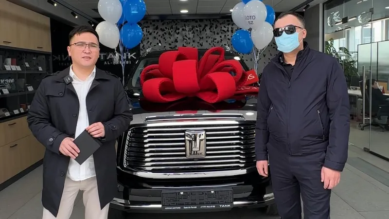 Астанчанин стал обладателем внедорожника Tank 500 Tech Plus в акции от Нацлотереи "Сәтті Жұлдыз"