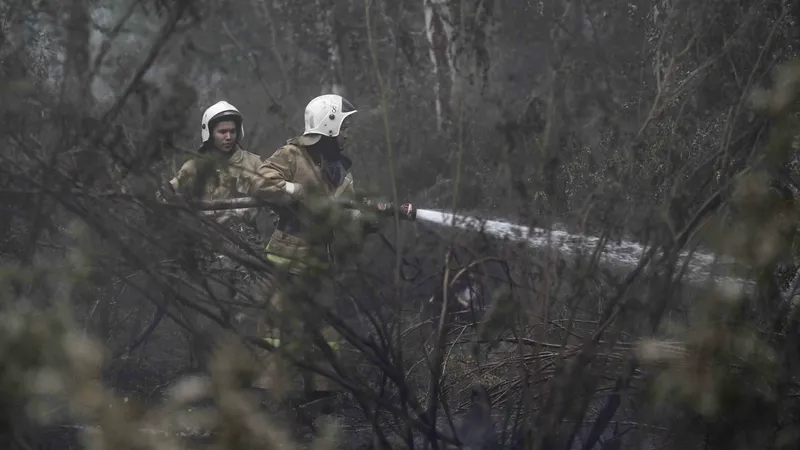Крупный степной пожар под Павлодаром перекинулся на дачные поселки