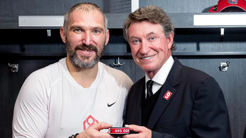 НХЛ устроил церемонию празднования нового рекорда Овечкина в 895 шайб