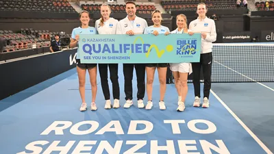 Команда Казахстана разгромила Колумбию и в третий раз вышла в финальную стадию Кубка Билли Джин Кинг, фото - Новости Zakon.kz от 11.04.2025 12:42