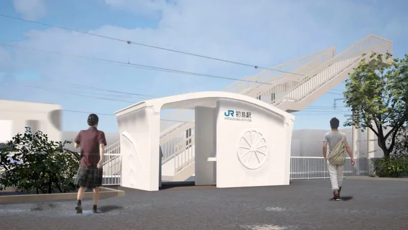 В Японии за ночь собрали железнодорожную станцию, напечатанную на 3D-принтере