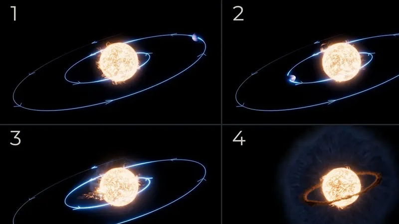 Астрономы впервые зафиксировали, как звезда поглотила гигантскую планету