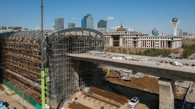строительство LRT, Астана, фото - Новости Zakon.kz от 13.04.2025 11:23