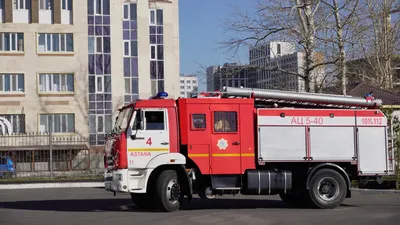 Пожарная часть Астаны, пожарная часть в Астане, пожарно-спасательный автомобиль, пожарная машина, пожарный автомобиль, сурет - Zakon.kz жаңалық 30.10.2025 16:40