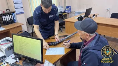 Алматы, владельцы оружия, риск, полиция, фото - Новости Zakon.kz от 18.04.2025 18:57