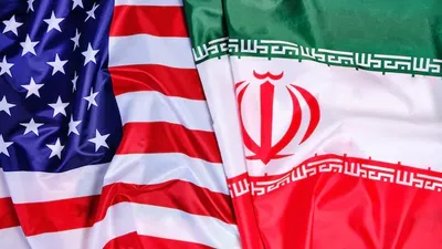 флаги США и Ирана, фото - Новости Zakon.kz от 19.04.2025 22:47