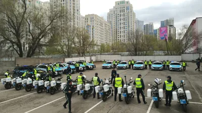 Мотополиция, полицейские мотоциклы, полицейские на мотоциклах, сотрудники полиции на мотоциклах, сурет - Zakon.kz жаңалық 31.12.2025 12:08