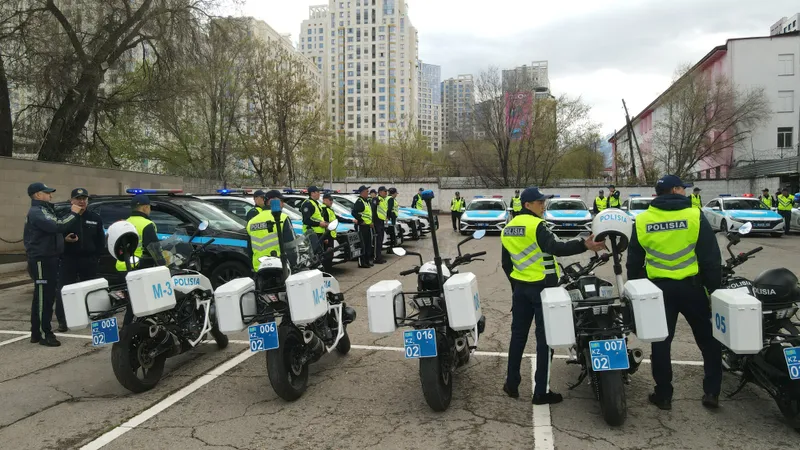 Мотополиция, полицейские мотоциклы, полицейские на мотоциклах, сотрудники полиции на мотоциклах, фото - Новости Zakon.kz от 29.04.2026 17:35