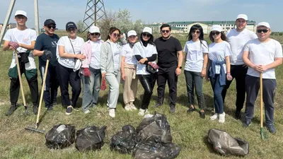 субботник, уборка, Жамбыл, акция, чистота, фото - Новости Zakon.kz от 02.05.2025 16:46