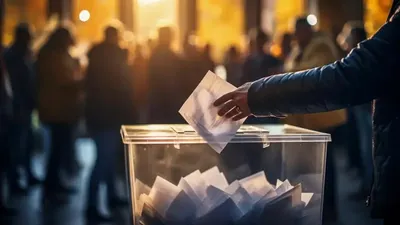 голосование, урна для голосования , фото - Новости Zakon.kz от 04.05.2025 13:08