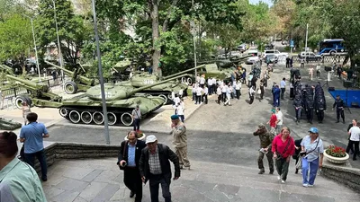 музей под открытым небом, техника Великая Отечественная война, Алматы, фото - Новости Zakon.kz от 05.05.2025 17:15