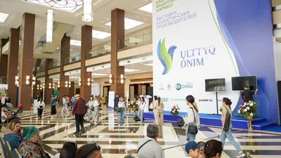 выставка Ulttyq ónim, сделано в Казахстане, производители, одежда, еда, фото - Новости Zakon.kz от 06.05.2025 14:48