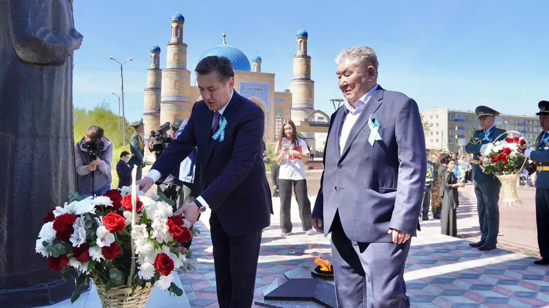 На родине легендарного партизана и писателя Касыма Кайсенова открыли аллею Героев