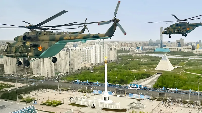 Военный парад, военная спецтехника, военная техника, силы воздушной обороны РК, воздушная оборона РК, военно-воздушные силы РК, ВВС РК, военная авиация, фото - Новости Zakon.kz от 10.07.2025 08:34