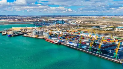 порт Актау в Мангистауской области , фото - Новости Zakon.kz от 10.05.2025 14:18